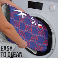 Basketball Fan Jersey French Bathroom Set Paris Architectural Heritage Checkered Style - Wonder Print Shop