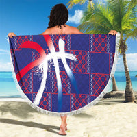 Basketball Fan Jersey French Beach Blanket Paris Architectural Heritage Checkered Style - Wonder Print Shop