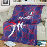Basketball Fan Jersey French Blanket Paris Architectural Heritage Checkered Style - Wonder Print Shop