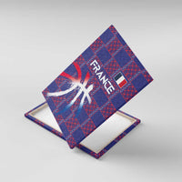 Basketball Fan Jersey French Canvas Wall Art Paris Architectural Heritage Checkered Style - Wonder Print Shop