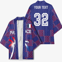 Custom Basketball Fan Jersey French Kimono Paris Architectural Heritage Checkered Style - Wonder Print Shop