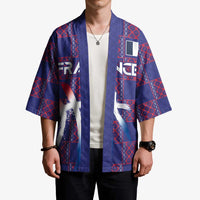 Custom Basketball Fan Jersey French Kimono Paris Architectural Heritage Checkered Style - Wonder Print Shop