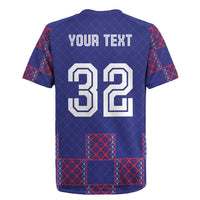 Custom Basketball Fan Jersey French Rugby Jersey Paris Architectural Heritage Checkered Style - Wonder Print Shop