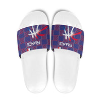 Basketball Fan Jersey French Slide Sandals Paris Architectural Heritage Checkered Style - Wonder Print Shop