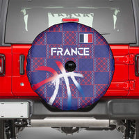 Basketball Fan Jersey French Spare Tire Cover Paris Architectural Heritage Checkered Style - Wonder Print Shop