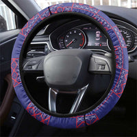 Basketball Fan Jersey French Steering Wheel Cover Paris Architectural Heritage Checkered Style - Wonder Print Shop