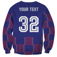 Custom Basketball Fan Jersey French Sweatshirt Paris Architectural Heritage Checkered Style - Wonder Print Shop