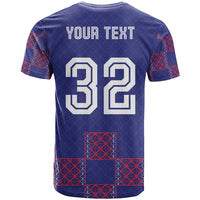 Custom Basketball Fan Jersey French T Shirt Paris Architectural Heritage Checkered Style - Wonder Print Shop