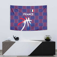 Basketball Fan Jersey French Tapestry Paris Architectural Heritage Checkered Style - Wonder Print Shop