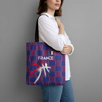 Basketball Fan Jersey French Tote Bag Paris Architectural Heritage Checkered Style - Wonder Print Shop