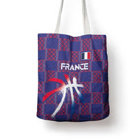 Basketball Fan Jersey French Tote Bag Paris Architectural Heritage Checkered Style - Wonder Print Shop