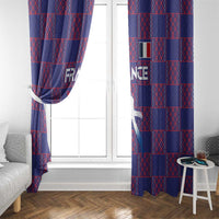 Basketball Fan Jersey French Window Curtain Paris Architectural Heritage Checkered Style - Wonder Print Shop
