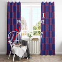 Basketball Fan Jersey French Window Curtain Paris Architectural Heritage Checkered Style - Wonder Print Shop