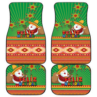 Mexico Car Mats Feliz Navidad Aztec Geometric Pattern - Wonder Print Shop