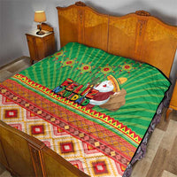 Mexico Quilt Feliz Navidad Aztec Geometric Pattern - Wonder Print Shop