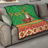 Mexico Quilt Feliz Navidad Aztec Geometric Pattern - Wonder Print Shop