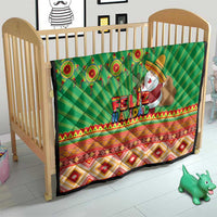 Mexico Quilt Feliz Navidad Aztec Geometric Pattern - Wonder Print Shop