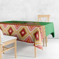 Mexico Tablecloth Feliz Navidad Aztec Geometric Pattern - Wonder Print Shop