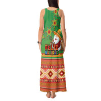 Mexico Tank Maxi Dress Feliz Navidad Aztec Geometric Pattern - Wonder Print Shop