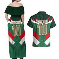 Custom Mexico Football Couples Matching Off Shoulder Maxi Dress and Hawaiian Shirt El Tricolor 2024 - Wonder Print Shop