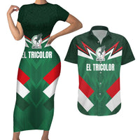 Custom Mexico Football Couples Matching Short Sleeve Bodycon Dress and Hawaiian Shirt El Tricolor 2024 - Wonder Print Shop