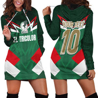 Custom Mexico Football Hoodie Dress El Tricolor 2024 - Wonder Print Shop