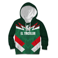 Custom Mexico Football Kid Hoodie El Tricolor 2024 - Wonder Print Shop
