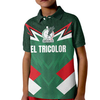 Custom Mexico Football Kid Polo Shirt El Tricolor 2024 - Wonder Print Shop