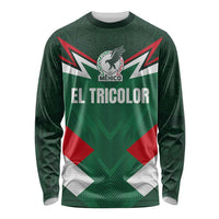 Custom Mexico Football Long Sleeve Shirt El Tricolor 2024 - Wonder Print Shop