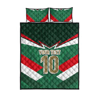 Custom Mexico Football Quilt Bed Set El Tricolor 2024 - Wonder Print Shop