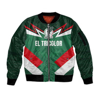 Custom Mexico Football Sleeve Zip Bomber Jacket El Tricolor 2024 - Wonder Print Shop