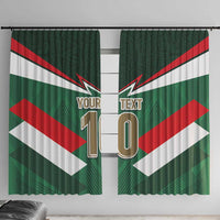 Custom Mexico Football Window Curtain El Tricolor 2024 - Wonder Print Shop