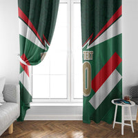 Custom Mexico Football Window Curtain El Tricolor 2024 - Wonder Print Shop