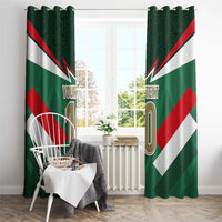 Custom Mexico Football Window Curtain El Tricolor 2024 - Wonder Print Shop