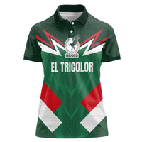 Custom Mexico Football Women Polo Shirt El Tricolor 2024 - Wonder Print Shop