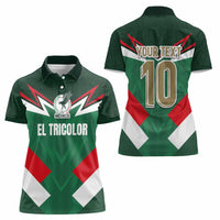 Custom Mexico Football Women Polo Shirt El Tricolor 2024 - Wonder Print Shop