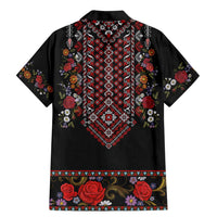 Traditional Romanian Costume - Costum Popular Family Matching Mermaid Dress and Hawaiian Shirt Traditional Romanian Motif and Folk Floral Embroidery Style - Wonder Print Shop