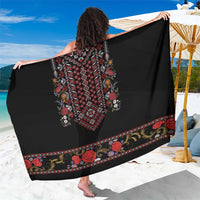 Traditional Romanian Costume - Costum Popular Sarong Traditional Romanian Motif and Folk Floral Embroidery Style - Wonder Print Shop