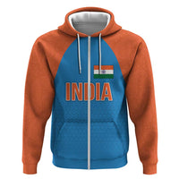 Custom India Cricket Mix Paisley Pattern Hoodie - Wonder Print Shop