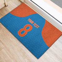 Custom India Cricket Mix Paisley Pattern Rubber Doormat - Wonder Print Shop
