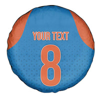 Custom India Cricket Mix Paisley Pattern Spare Tire Cover - Wonder Print Shop