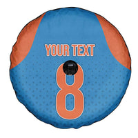 Custom India Cricket Mix Paisley Pattern Spare Tire Cover - Wonder Print Shop