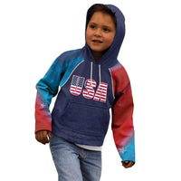 Custom USA Cricket Kid Hoodie With Flag Style - Wonder Print Shop