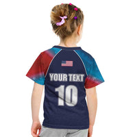 Custom USA Cricket Kid T Shirt With Flag Style - Wonder Print Shop