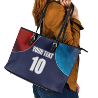 Custom USA Cricket Leather Tote Bag With Flag Style - Wonder Print Shop