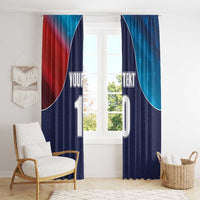 Custom USA Cricket Window Curtain With Flag Style - Wonder Print Shop