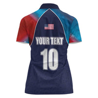Custom USA Cricket Women Polo Shirt With Flag Style - Wonder Print Shop
