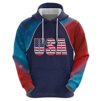 Custom USA Cricket Zip Hoodie With Flag Style - Wonder Print Shop