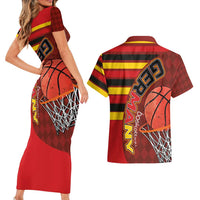 Basketball Fan Jersey Germany Couples Matching Short Sleeve Bodycon Dress and Hawaiian Shirt Die Mannschaft 2025 - Wonder Print Shop