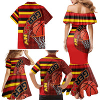 Basketball Fan Jersey Germany Family Matching Mermaid Dress and Hawaiian Shirt Die Mannschaft 2025 - Wonder Print Shop